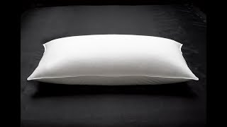 MEDIUMFIRM Down Surround Pillow  Best Pillow for SideBack Sleeper SHORT [upl. by Anaila]