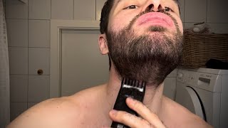 COMMENT TAILLER SA BARBE TOUT SEUL  RACCOURCIR SA BARBE COUPER SA BARBE PROPREMENT AVEC CONTOURS [upl. by Ferde]