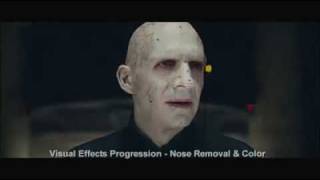 the makeup and visual effects Voldemort in Deathly Hallows Part I [upl. by Inga]