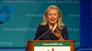 Secretary Clinton Delivers Remarks at the 2012 International AIDS Conference [upl. by Lertnom172]