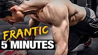 5 Minute Home Fat Burning Workout FRANTIC FAT LOSS [upl. by Costanzia]