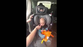 Revolve360 Rotational All In One Car Seat Install Forward Facing With Seat Belt and Tether [upl. by Meng]