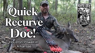 Watch Houston Powell From The Reaper Crew In Action Again 4k Recurve Deer Hunt In Arkansas 2024 [upl. by Nataniel914]