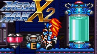 MegaMan X2 All Upgrades Heart amp Sub Tank Locations  Shoryuken [upl. by Essy968]