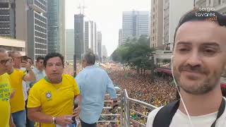 🇧🇷​📽 𝗥𝗘𝗣𝗢𝗥𝗧𝗔𝗚𝗘𝗠 no Brasil Manifestação pela Liberdade em São Paulo [upl. by Grogan]