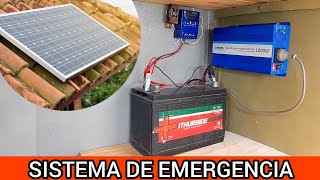 Instalar Sistema de ENERGIA SOLAR en Vivienda Ideal para Cortes de Luz [upl. by Diogenes]