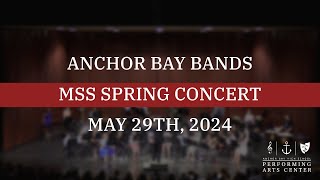 Anchor Bay Bands  Middle School South Spring Concert  5292024 [upl. by Nayrb]