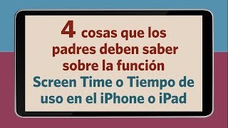 ¿Cómo configurar TIEMPO DE USO o SCREEN TIME [upl. by Fantasia436]