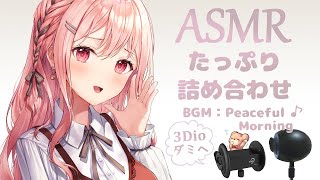 【ASMRBGM付き2】たっぷり3時間♩20種類以上：心音・膝枕耳かき・耳ふー・シャンプー・タオルマッサージ etc  ear blowing  shampoo  ear cleaning [upl. by Rosenstein980]