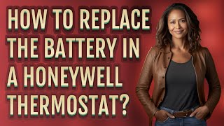 How to replace the battery in a Honeywell thermostat [upl. by Rockefeller]