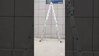 ladder aluminum ladder stepladder 150KG Load High Quality Aluminum Mutipurpose Folding Ladder [upl. by Phippen415]