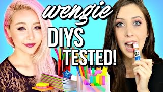 Wengie DIYs  Life Hacks TESTED DIY Edible School Supplies Life Hacks DIY Instant Ice amp More [upl. by Eignat]