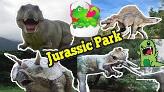 Dinosaur Jurassic Park Amusement Fun Outdoor Kids Playground paleontology archaeological Dino Eggs [upl. by Heins]