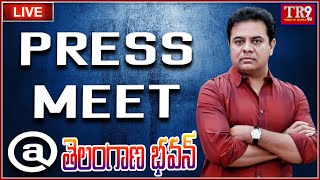 LIVE  KTR Press Meet At Telangana Bhavan  tr9telugulivetv [upl. by Yramanna]