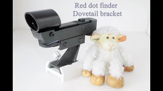 Red dot finder bracket for dovetail mounts [upl. by Pinto]