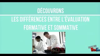 Différences entre lévaluation formative et lévaluation sommative [upl. by Airemahs]