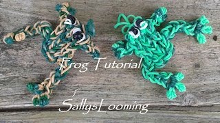 Frog Charm Loom Band Tutorial [upl. by Ecienahs557]