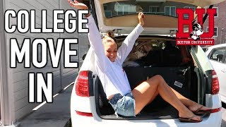 COLLEGE MOVE IN VLOG  BOSTON UNIVERSITY [upl. by Dorine728]