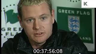 1996 Paul Gascoigne Interview and World Cup Training England Football [upl. by Elimay]