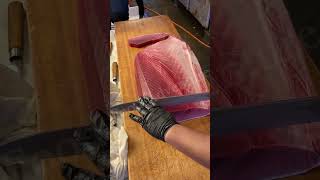 Luxury Sashimi Cutting a 1000 Bluefin Tuna Otoro bluefintuna otoro sashimi hd [upl. by Ogait]