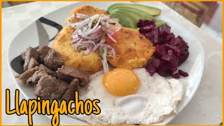 LLAPINGACHOS receta Ecuatoriana 😋 [upl. by Valentia]