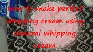 Prefect whipping cream using almarai whipping cream [upl. by Cinelli]