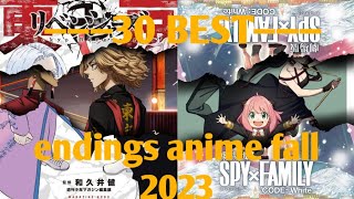 TOP ENDINGS ANIME FALL 2023 [upl. by Elum719]