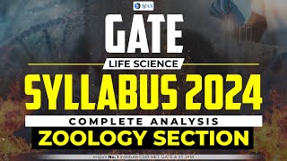 GATE Life Science Syllabus 2024  Zoology Section Complete Analysis  IFAS [upl. by Hoffer]