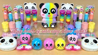 ASMR SLIME Compilation slime Mixing makeup glitter beads Relaxing video 4k [upl. by Petrina745]