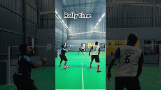 Rally time  shuttlesmash  powersmash shorts  badminton  smash  badmintontechnique  wolfgame [upl. by Icaj684]