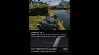 105mm APFSDS AMX30 B2 in War Thunder Mobile warthunder qirizyt shorts [upl. by Nanette]