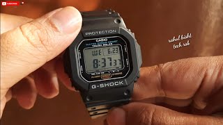 how to set time in g shock watch in hindi how to set time in digital watch g shock all settings👌😍 [upl. by Essilec]