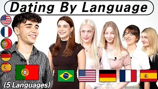 Polyglots Surprised European Girl on Blind Dates l Brazil USA Germany France Spain [upl. by Strage]