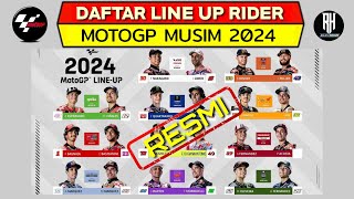 Daftar Pembalap Motogp 2024  Daftar Rider Motogp 2024  Line Up Motogp 2024  Jadwal Motogp 2024 [upl. by Arraek]