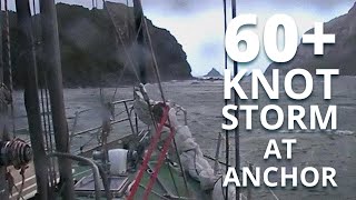 60 knot winds quotKiwi Roaquot at anchor enduring South Georgia Island [upl. by Genia]