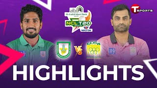 Highlights  Chattogram Vs Sylhet  NCL T20 202425  T Sports [upl. by Ridglea]