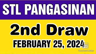 STL PANGASINAN RESULT TODAY 2ND DRAW FEBRUARY 25 2024 5PM [upl. by Aydidey]