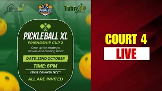 PICKLEBALL XL FRIENDSHIP CUP 2024 COURT4 LIVE [upl. by Torras718]