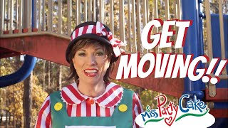 Get Moving with Miss PattyCake at the Playground  Videos for Toddlers [upl. by Ahseinar]