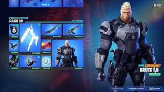 voici le PASSE de COMBAT saison 2 chapitre 3 sur fortnite  tous les skins [upl. by Solhcin]