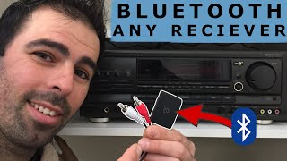 How to Hook up Bluetooth with ANY Receiver  Aluratek Bluetooth Music Receiver Review [upl. by Mona284]