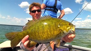 Epic Manitoba Smallmouth Bass 1v1  FTMW vs Uncut Angling [upl. by Silletram]