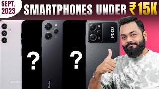 Top 5 Best 5G Smartphones Under ₹15000 Budget ⚡ September 2023 [upl. by Aleiram191]