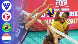 Brazil vs Netherlands  Full Match  Final Round  Womens Volleyball World Grand Prix 2017 [upl. by Esiouqrut]