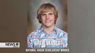 Hemingfords Drew Varner Receives 15000 Annual Hagan Scholarship [upl. by Mcbride]