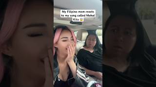 Filipino mom reaction to Tagalog inspired song 🤭 music filipino reaction musicartist [upl. by Yrahk413]