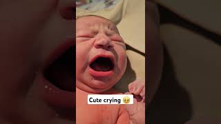 Cute crying of newborn 👼🍼🤱 cute babygirl breastfeeding [upl. by Evaleen281]