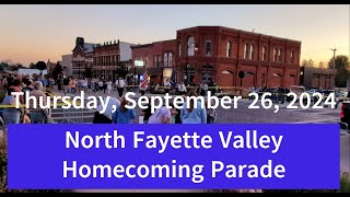 92624 North Fayette Valley Homecoming Parade [upl. by Gaskin]