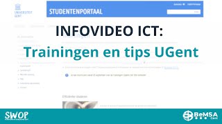 Trainingen studeren begeleiding  en tips ugent [upl. by Aihcila796]