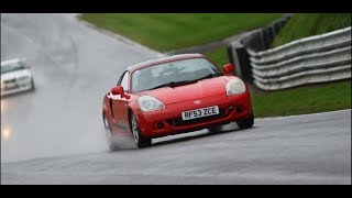 Uniroyal Rainsport 5 track test  Oulton Park MR2 2ZZ [upl. by Airbma642]